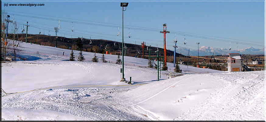 This view is to the west over Canada Olympic Park